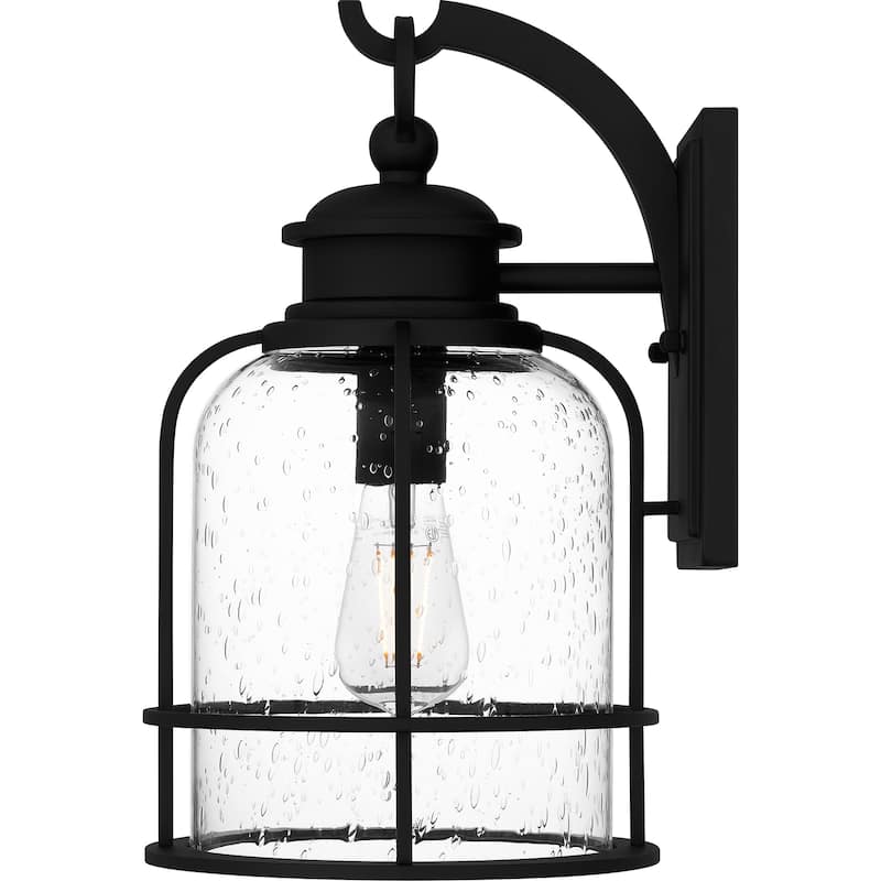 Bowles 1-Light Earth Black Outdoor Wall Lantern
