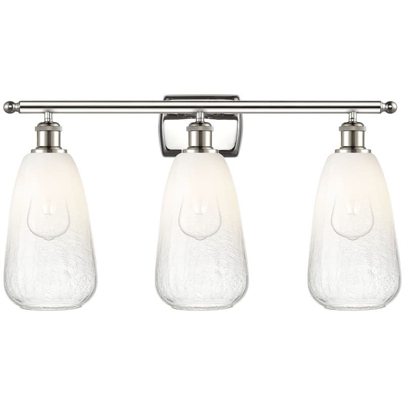 Innovations Lighting 516-3W-14-26 Brookhaven Almond Vanity Brookhaven - Polished Nickel / Opal