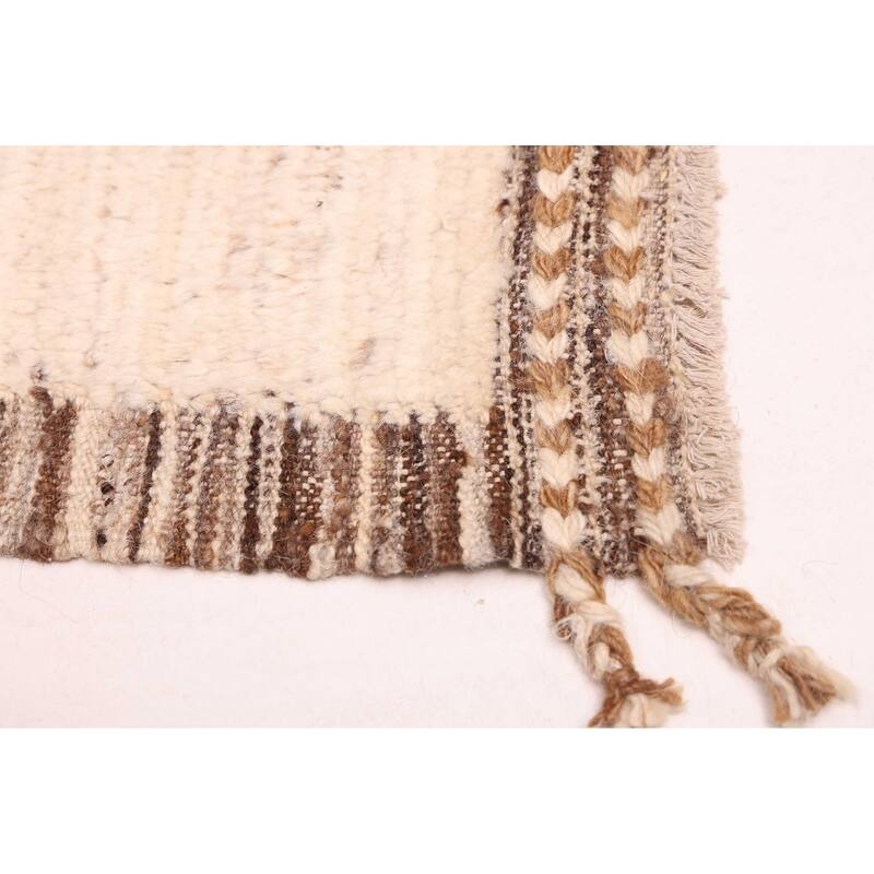 ECARPETGALLERY Hand-knotted Pak Finest Marrakesh Cream Wool Rug - 8'2 x 10'0