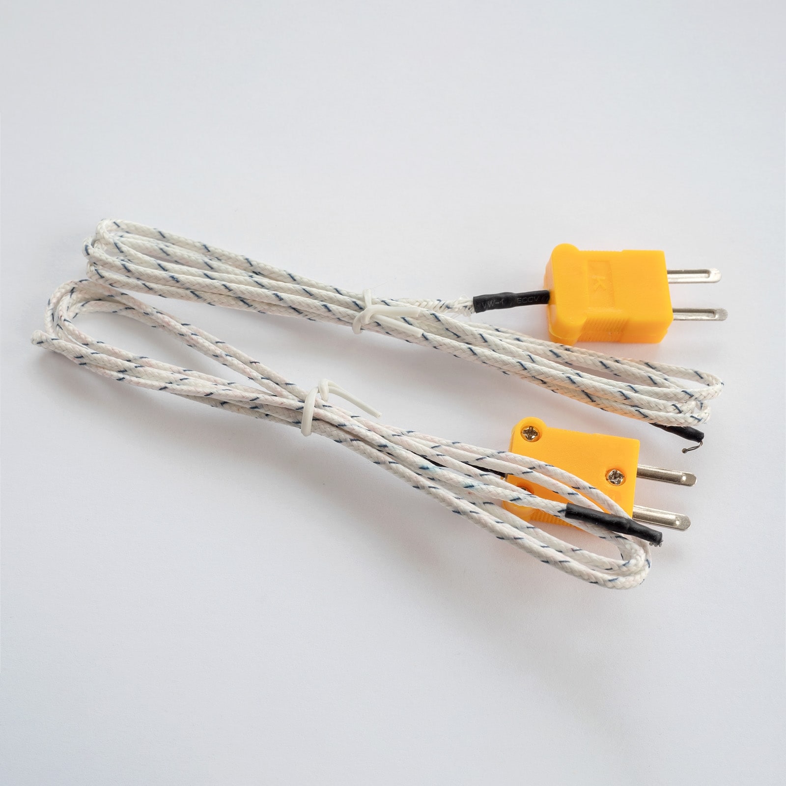 K Type Thermocouple Wire Connectors Female Plug 120°C(248°F) Orange 5pcs