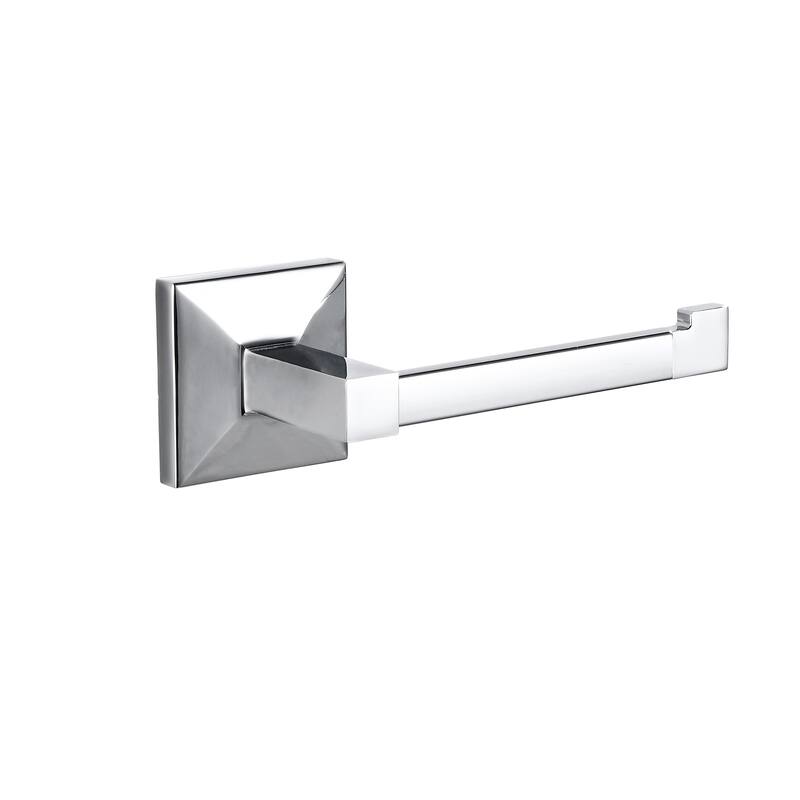 Moreno Series Bathroom Accessories in Chrome - Toilet Paper Holder - Silver