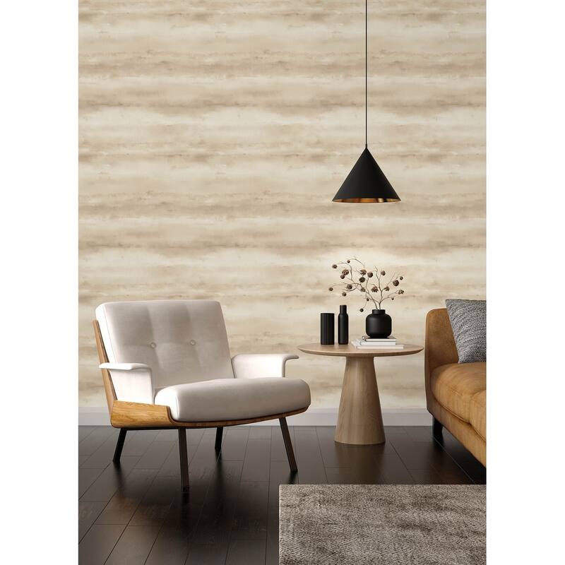 A-Street Prints Ayla Neutral Abstract Stripe Wallpaper