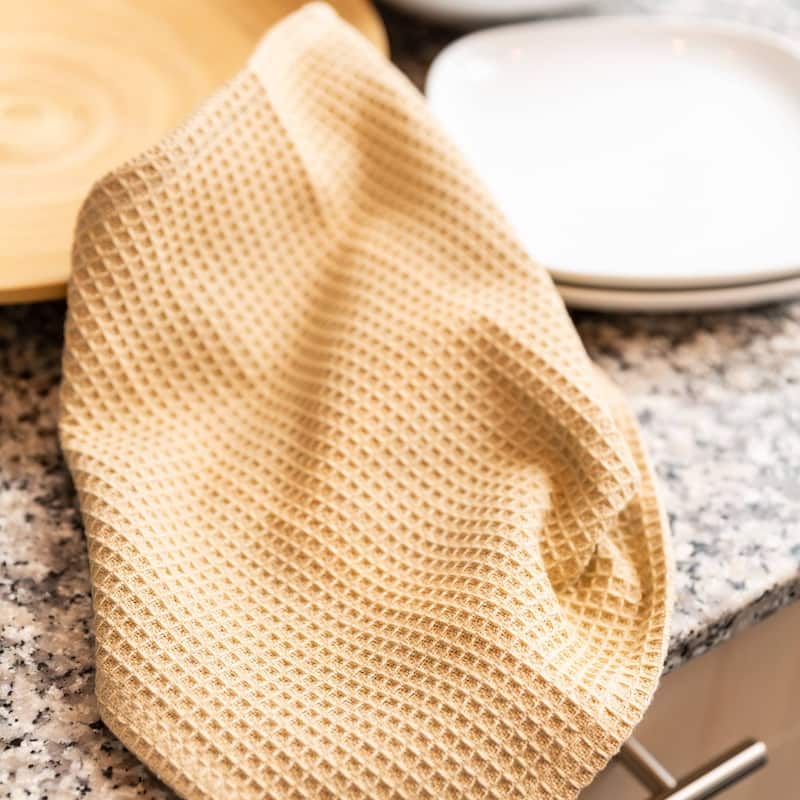 Fabstyles Broadway Waffle Cotton Dish Cloth Set of 6 - 12x12