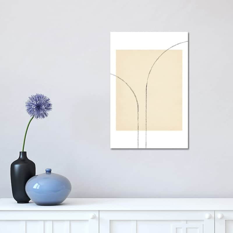 iCanvas "Minimalist Neutral Line Art III" by Whales Way Canvas Print - 18x12x1.5