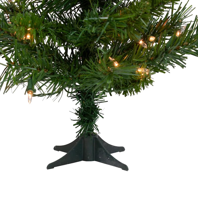 Pre-Lit Medium Royal Pine Artificial Christmas Tree - 2' - Clear Lights - 2 Foot