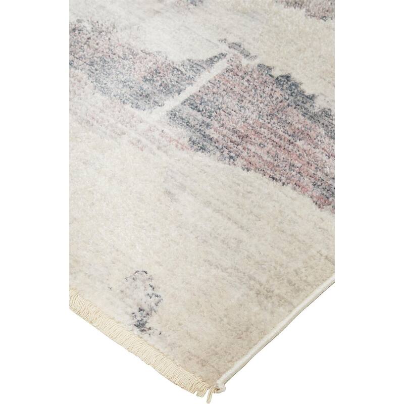 Abstract Watercolor Transitional Industrial Rug