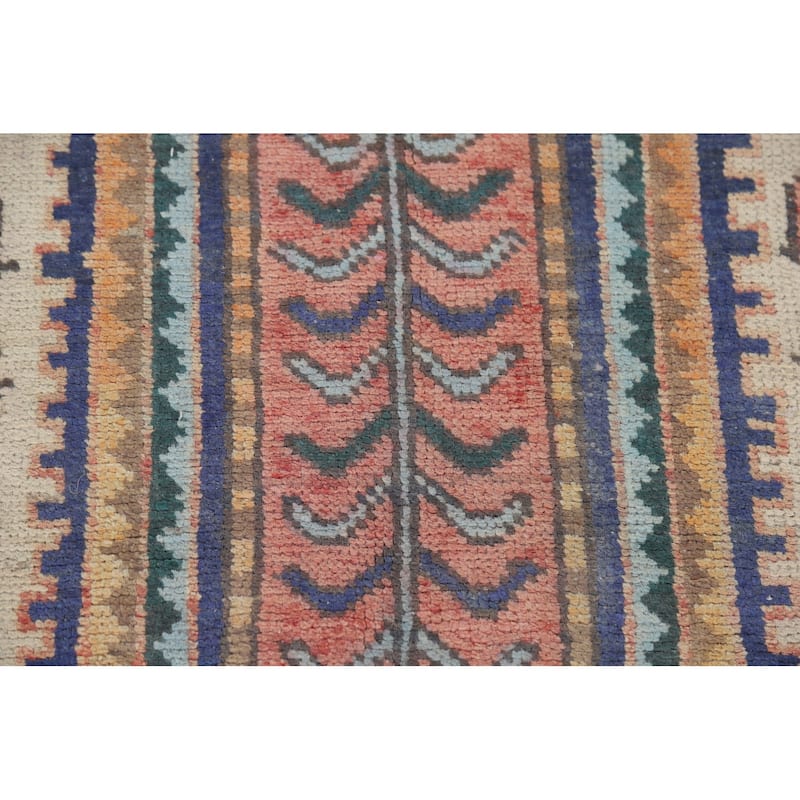 Hamedan Vintage Persian Area Rug Handmade Wool Carpet - 5'0" x 9'9"