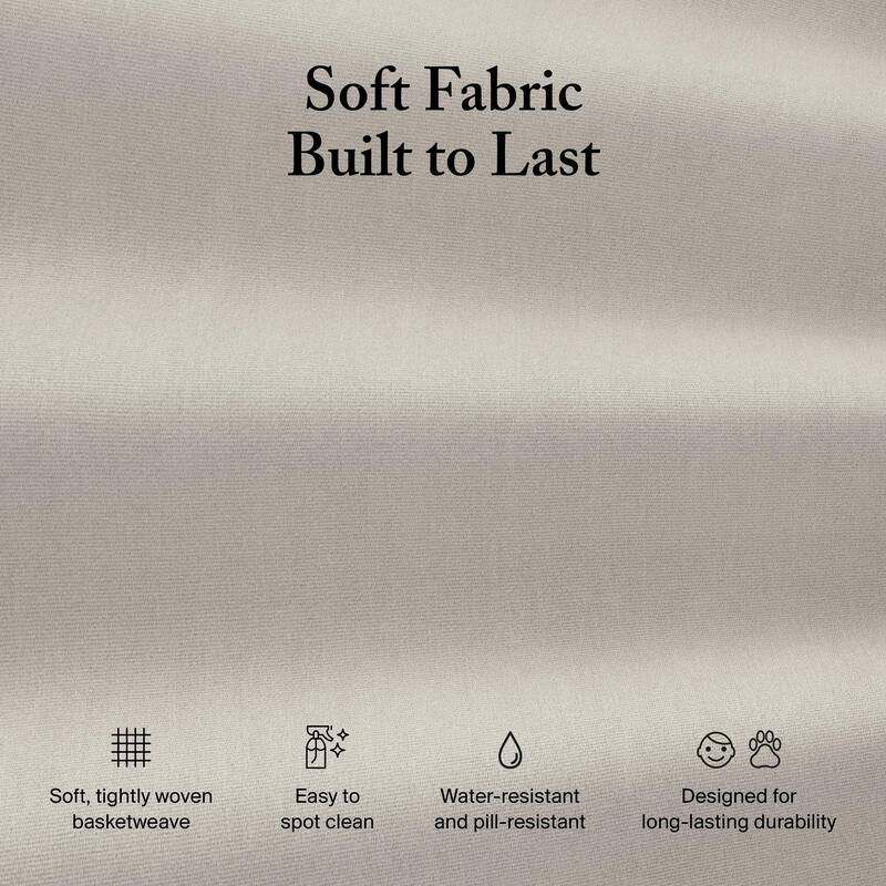 Bush Home Sienna Modular 6-Seater Sectional with Storage Ottoman