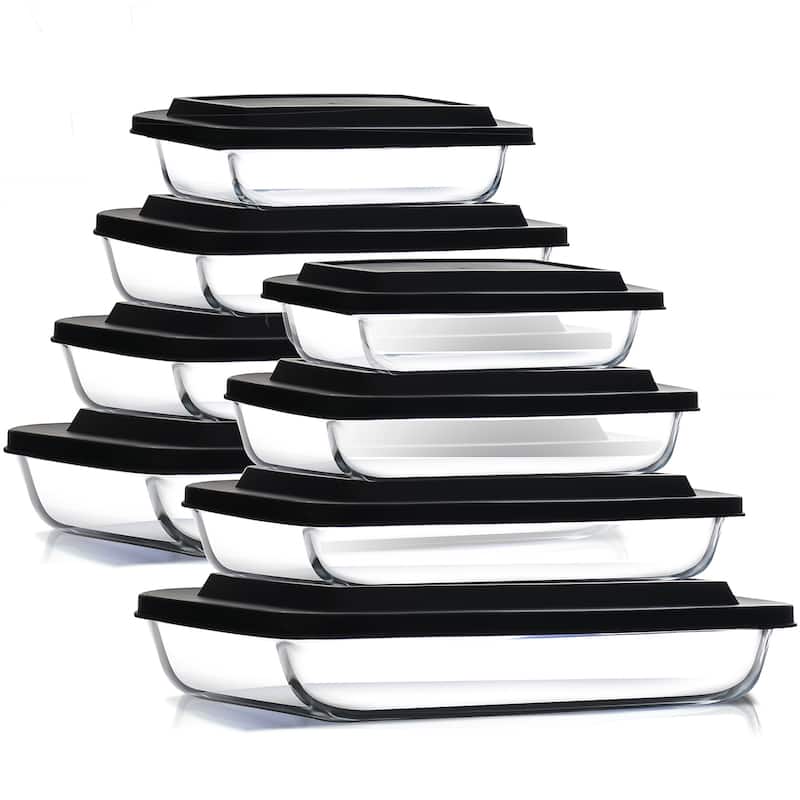 Eatex Baking Lasagna Pans Set with lid - 6 Pack