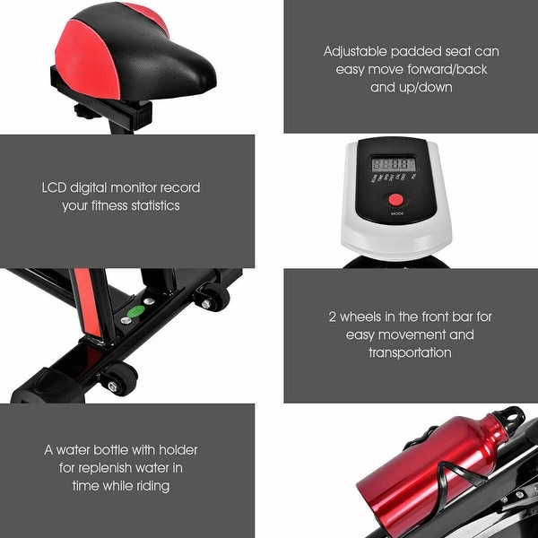 Costway indoor stationary exercise bike cycling cardio home fitness adjustable store