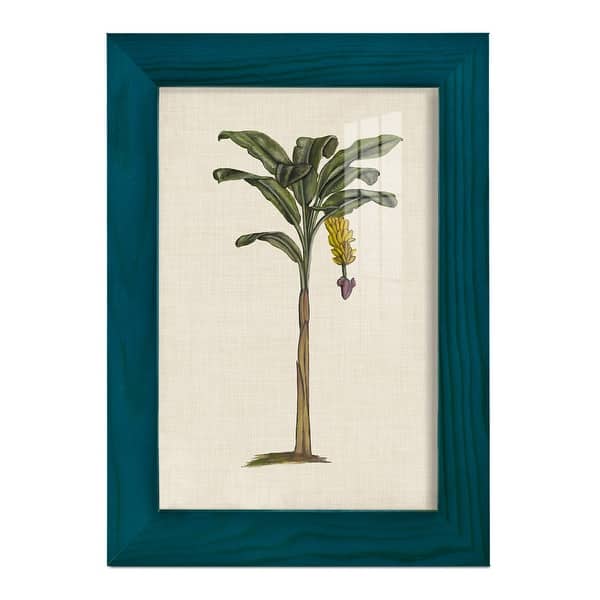 slide 2 of 120, UA CH British Palms III -Framed Print w/glass-Cherry Red 4x6 - Blue