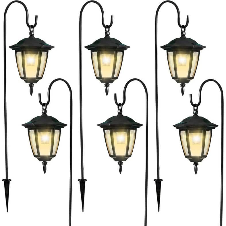 2 Pack Solar Hanging Lights Outdoor, Solar Powered