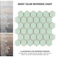 preview thumbnail 8 of 7, SomerTile Hudson Due Hex 2" Light Green 12-1/2" x 11-1/4" Porcelain Mosaic Tile