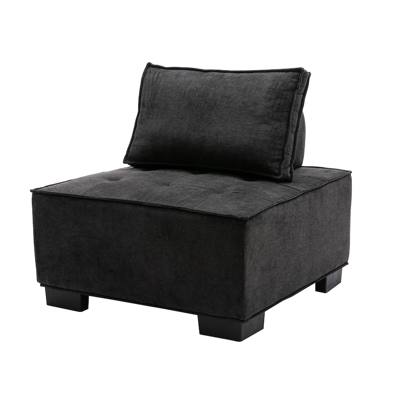 Living Room Ottoman - Black
