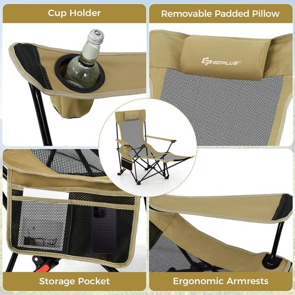 CYGNUS Black シグナス　Camping Club Oversized Club Camping Chair Green Steel Folding Camping