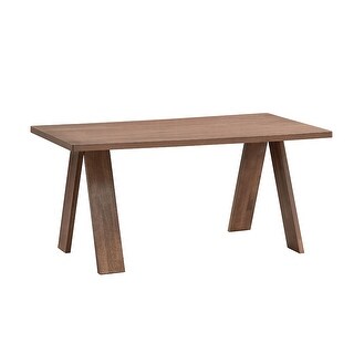 Rectangular Wooden Dining Table in Walnut Finish - Bed Bath & Beyond ...