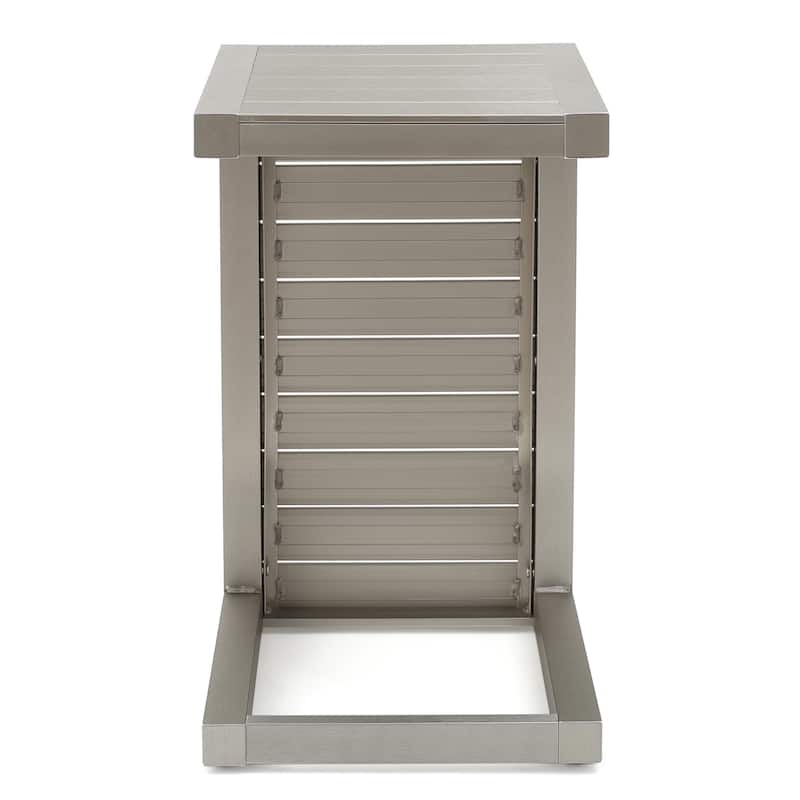 Cape Coral Modern C-Shaped End Table by Christopher Knight Home - 14.50" L x 15.00" W x 24.00" H