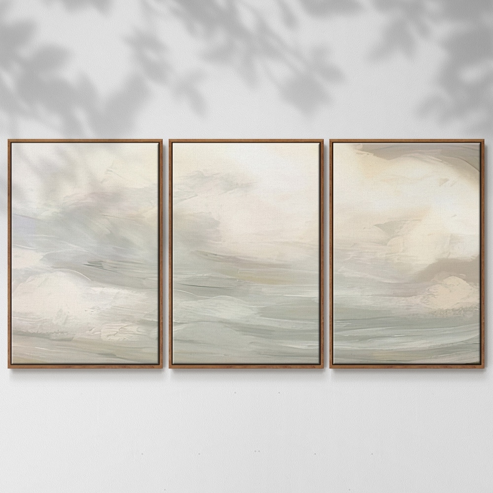 Muted Sky Horizon I - Multi Piece Framed Canvas
