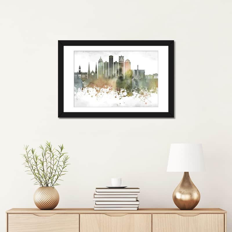 iCanvas "Detroit Skyline" by WallDecorAddict