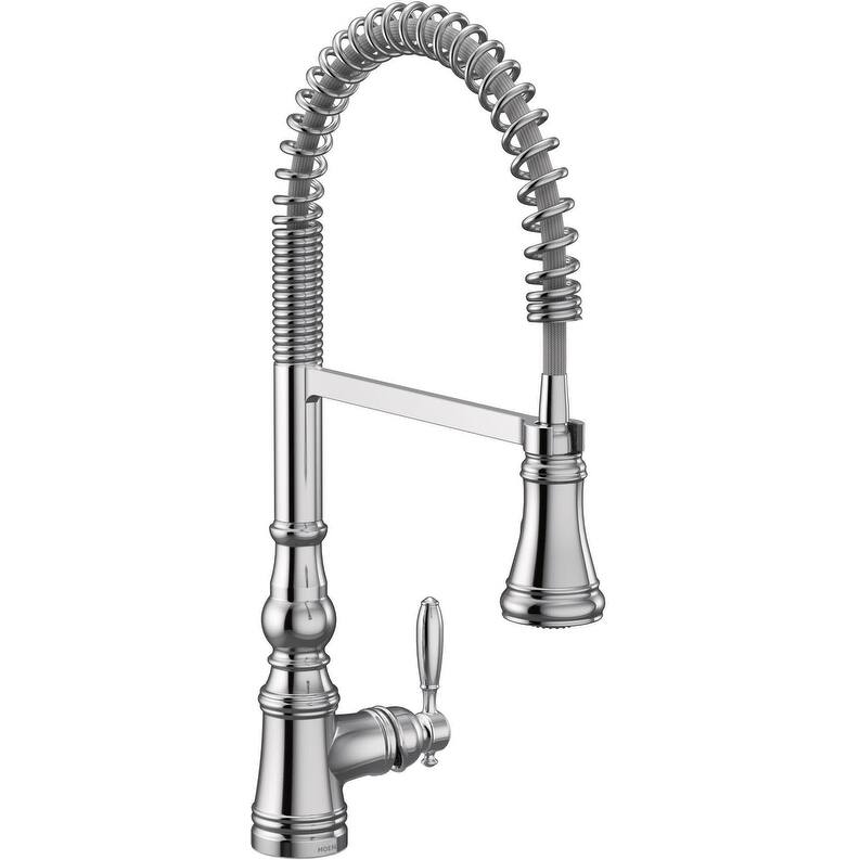 Moen Weymouth 1.5 GPM Single Hole Pre-Rinse Pull Down Kitchen Faucet - Chrome
