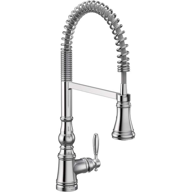 Moen Weymouth 1.5 GPM Single Hole Pre-Rinse Pull Down Kitchen Faucet