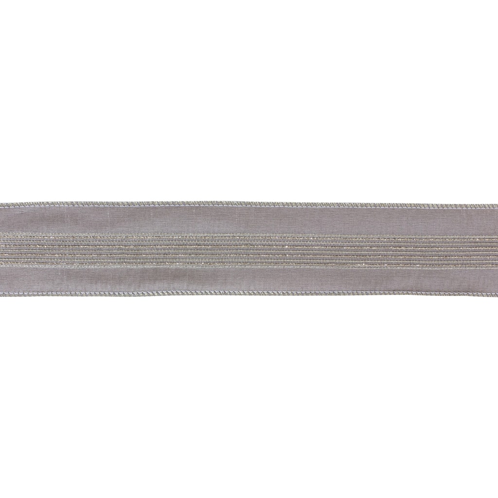Grey Glittered Ribbon 2.5" x 10 yds.