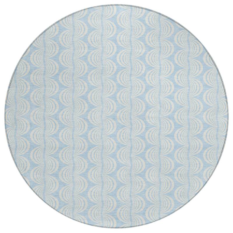 HomeRoots Ogee Transitional Rectangle Outdoor Rug