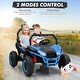 preview thumbnail 12 of 23, 24V Ride On Car Utv 2 Seater, Off-Road Kids Electric Vehicles with Metal Frame, 20 Inch Wide Seat Blue