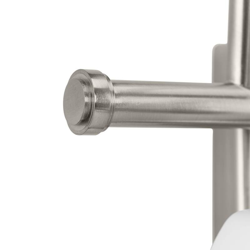 Preston Collection Two-Light Brushed Nickel Coastal Bath and Vanity Light - 14 in x 7.37 in x 9 in