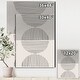 preview thumbnail 4 of 6, Designart "Minimal Geometric Lines And Circle IX" Modern Canvas Wall Art Print