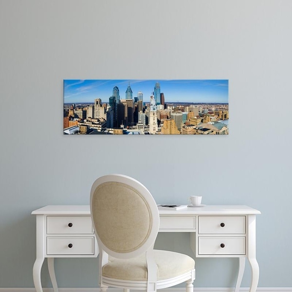 Easy Art Prints Panoramic Images's 'High Angle View of Center City Philadelphia, Pennsylvania' Premium Canvas Art