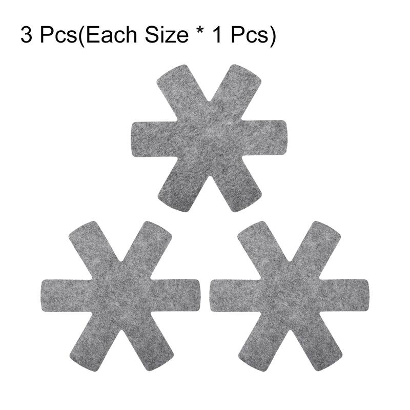 Pot and Pan Protectors for Stacking, 3 Size Pot Separator