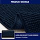 Subrtex Chenille Soft Rugs Super Water Absorbing Shower Mats