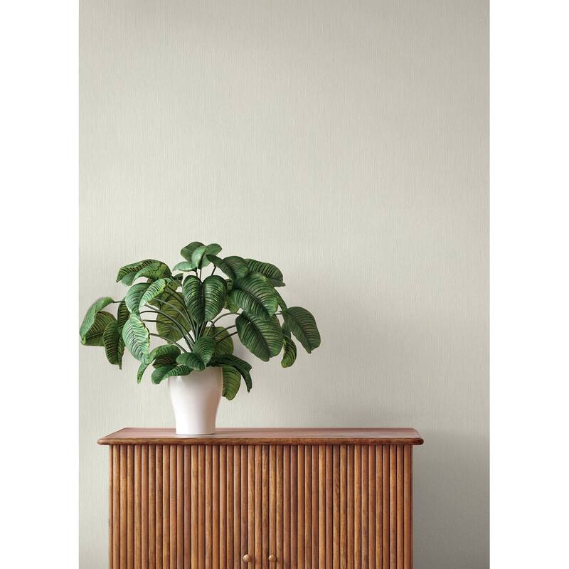 A-Street Prints Oren Ivory Shimmering Striations Wallpaper