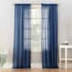 No. 918 Ladonna Crushed Texture Semi-Sheer Rod Pocket Curtain Panel, Single Panel