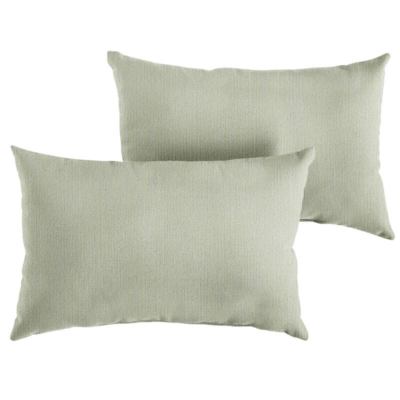 Sunbrella Textured Indoor/Outdoor Knife Edge Pillow (Set of 2) - 16 in H x 26 in W x 6 in D - Revive Stem