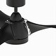 preview thumbnail 5 of 17, Fanimation Klear 56 inch Indoor/Outdoor Smart Ceiling Fan with LED CCT Select Light Kit and Remote - Black