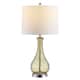 SAFAVIEH Lighting Finnley 28-inch Crackle Glass LED Table Lamp. - 14" W x 14" D x 28" H