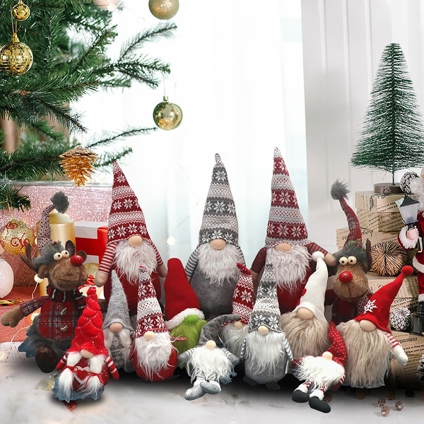 Christmas Gnome Swedish Santa Tomte Holiday Decorative 2PK - Bed