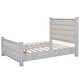 preview thumbnail 8 of 22, Queen Platform Bed with Upholstered Headboard & 2 Drawers - Antique White
