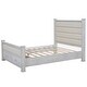 preview thumbnail 21 of 24, Upholstered Bed with Padded Headboard, Footboard & 2-Storage Drawers, Antique Grey