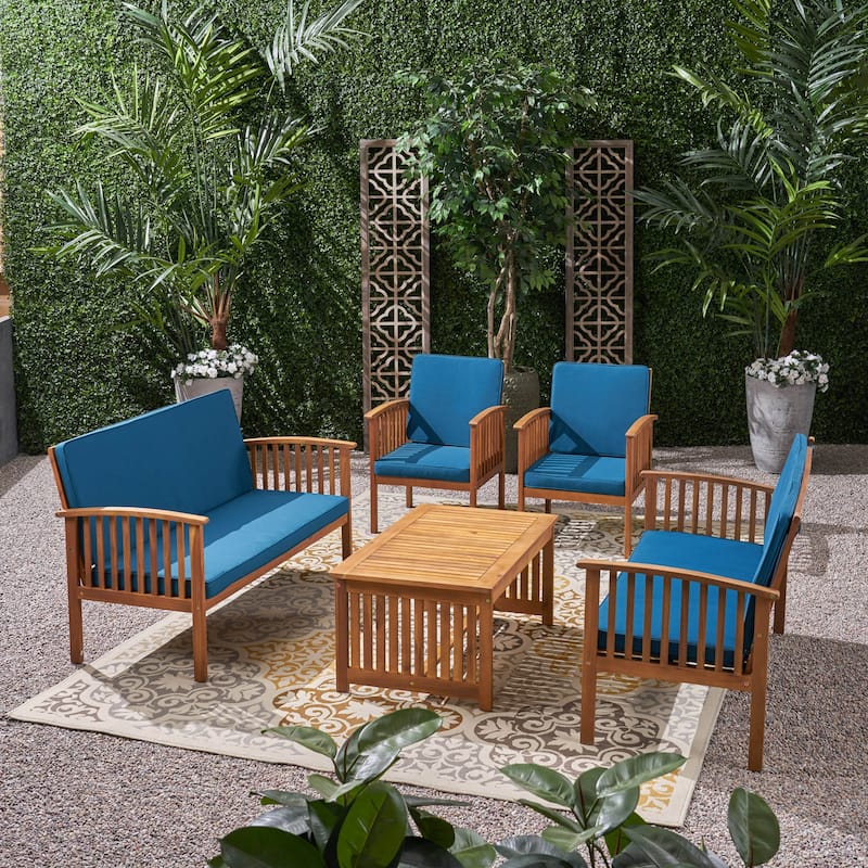 Carolina Outdoor 6-Seater Conversation Set by Christopher Knight Home