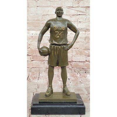 Bronze Nba Basketball Player Statue – Kobe Bryant Lakers #24 Sculpture
