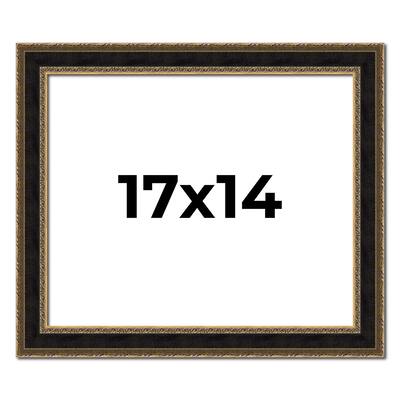 17x14 Frame Gold Antique Vintage Sold Wood Picture Frame | 1.75 Inch