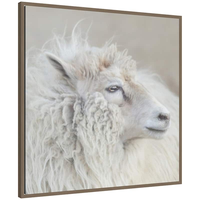 Kate and Laurel Harry Crop by Emiko and Mark Franzen F2 Images Framed Canvas Wall Art Print - 30x30 - Gold