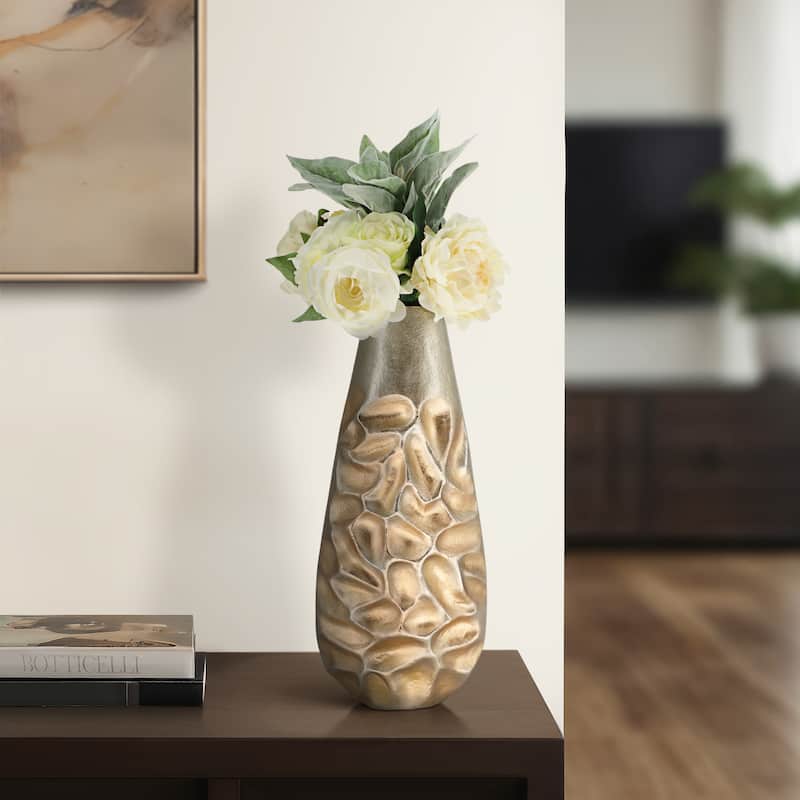 Metal Cartwright Hammered Textured Vase - Bronze, 19 in.