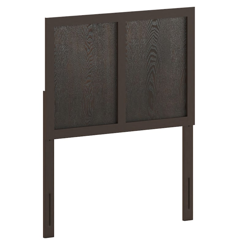 Contemporary Paneled Wooden Headboard Only
