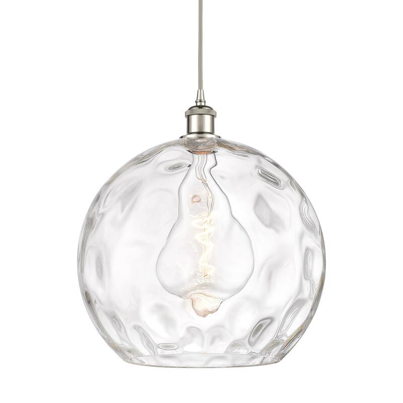 Innovations Lighting 516-1P-17-14 Athens Pendant Athens 14" Wide - Polished Nickel / Clear Water Glass