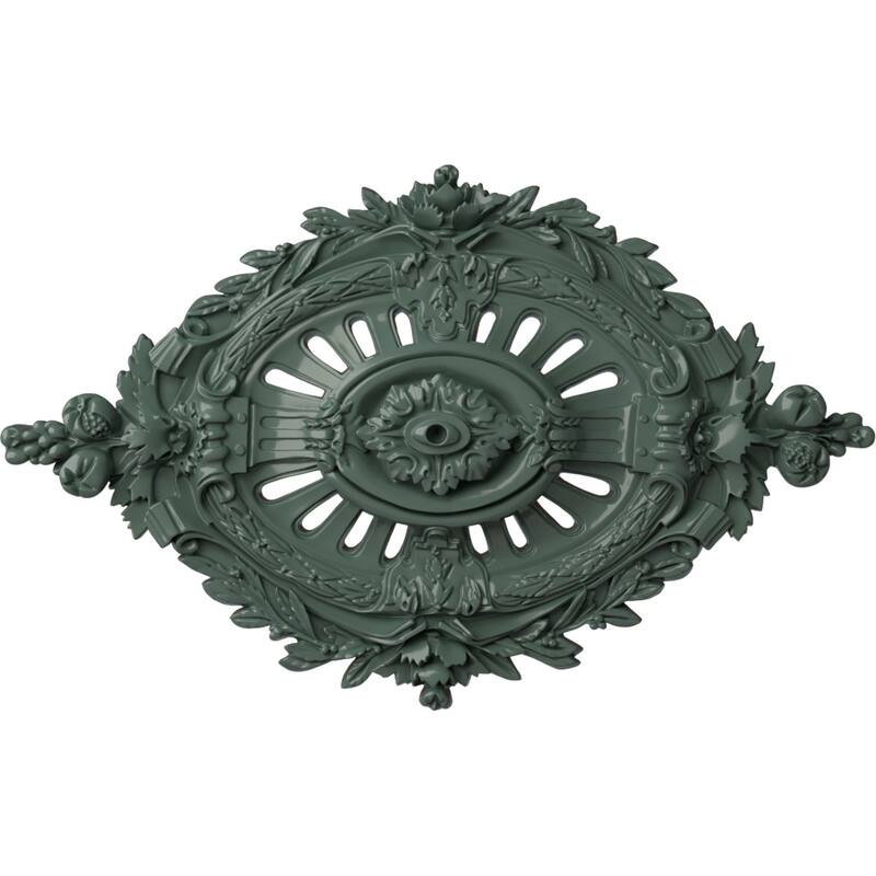 35 7/8"W x 22 1/2"H x 4 3/8"P Antonio Ceiling Medallion