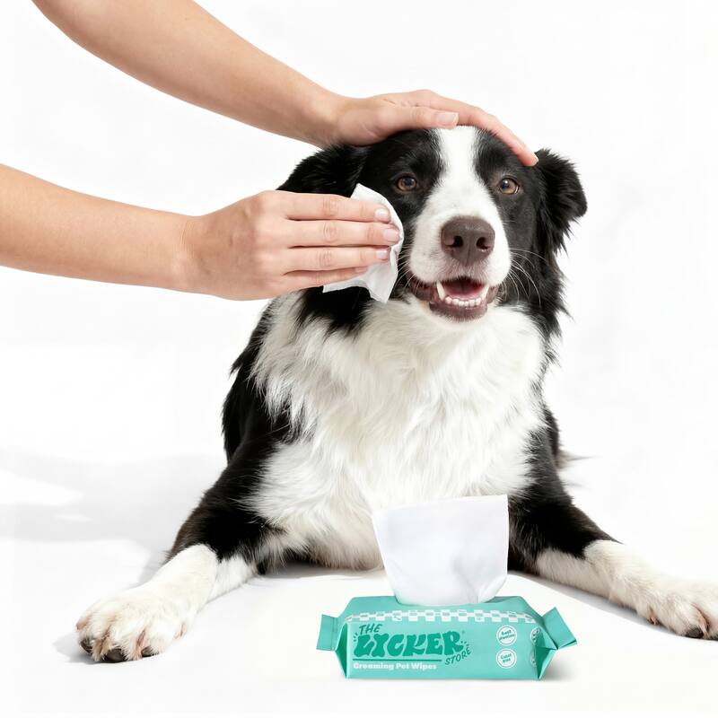Mini Dog Body Hypoallergenic Wipes with Extracts of Aloe Vera Leaf, Chamomile, Shea Butter